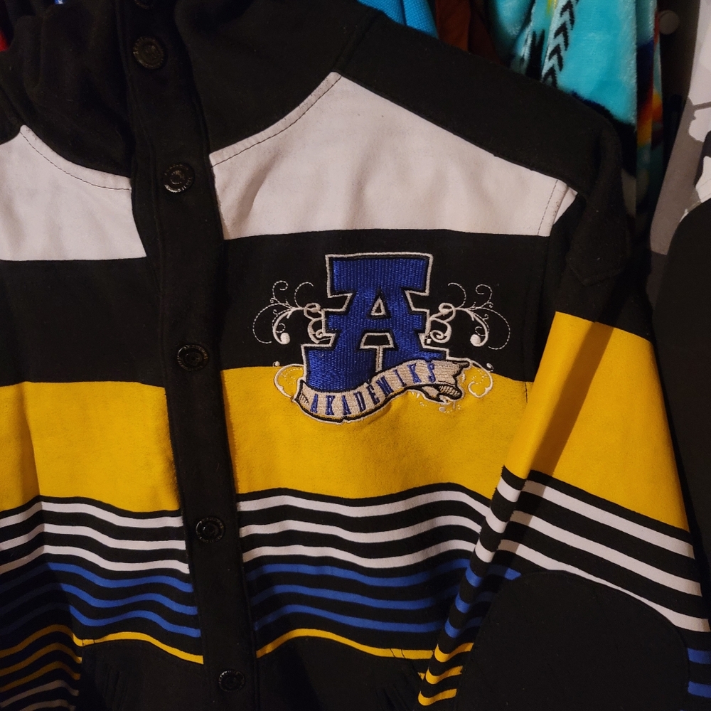 Vintage Akademiks Button Hoodie - Picture 2 of 7